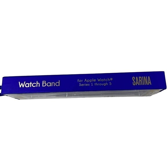 SARINA SILICONE SPIRIT BAND FOR APPLE WATCH 38/40mm ROYAL BLUE NEW IN PACKAGE - Picture 5 of 6